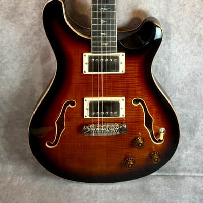 PRS SE Hollowbody II Piezo USA pickups 2020 - 2024 - Black Gold Burst image 2