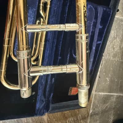 Conn 50H trigger trombone. With case and mouthpiece. USA image 10