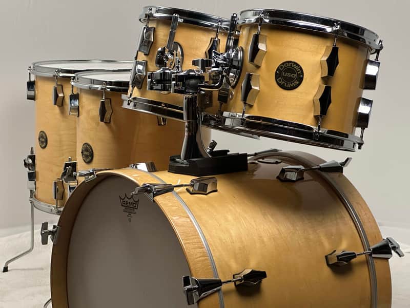 Darwin Drums USA 20/10/12/14/16" Maple Drum Set - 90's Gloss Maple image 1