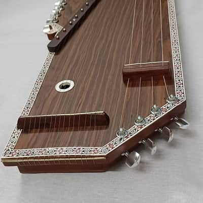 Shreeom Handicraft Tanmandal Indian Wooden 4 String Tambora/Tanpura & 15 String Surmandal Together, Easy to Tune Knobs, Comes with GigBag, Few Extra Strings image 4