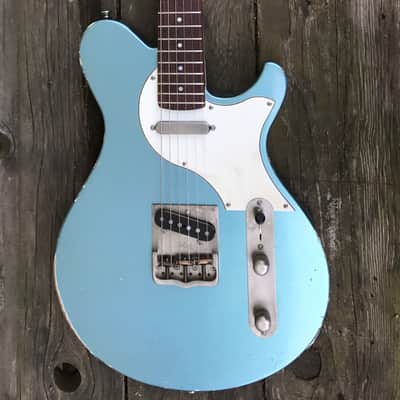 Jason Z. Schroeder Chopper TL 2017 Distressed Ice Blue Metallic image 4