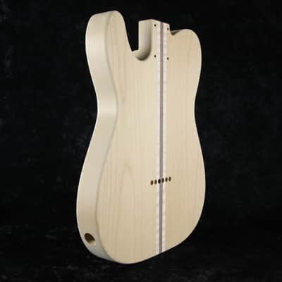 Grail ~ Thinline Telecaster Body ~ 3lbs 11oz ~ Flame Maple ~ Alder & Walnut ~ Unfinished image 5