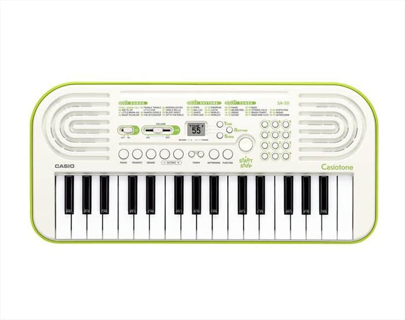 TASTIERA CASIO SA-50 White/Lime Green image 1