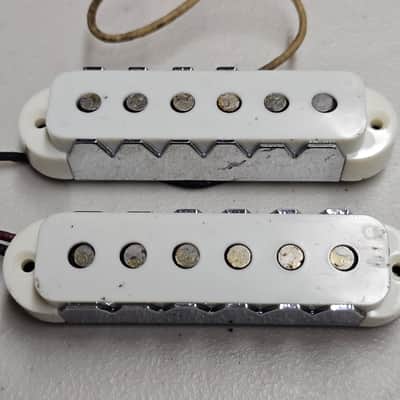1963 Fender Jaguar Pickup Set - 100% Original - Black Bottoms image 1