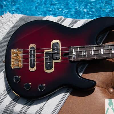1985 Yamaha BBX-24 P/J Electric Bass - Cherry Burst - Made In Japan - Pro Set Up w Perfect Frets/Action/Intonation! image 3