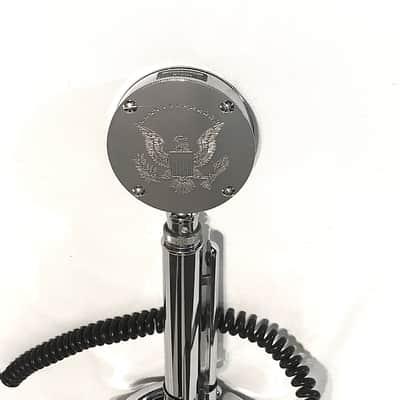 Beautiful Vintage 1970’s Astatic D-104 “Silver Eagle” Lollipop Microphone-Hot Amplified Crystal ! image 3