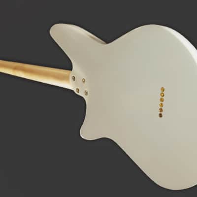 Baritone - Dood Craft Guitars - The Beatrice 628 - #150 - White & Gold image 9
