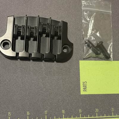 Hipshot Supertone Thunderbird/EB Bass Bridge - Black image 1
