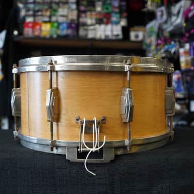 1940 Ludwig & Ludwig USA Chicago 6.5x14" Maple/Poplar Snare Drum - Satin Natural Maple image 12