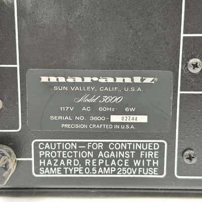 Marantz Model 3600 Control Stereo Console Amplifier image 9