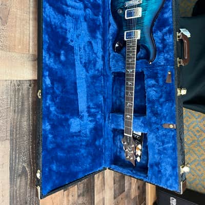 PRS McCarty, Flame Maple, River Blue Wrap Burst, Free Ship, Upgraded PRS Paisley HSC, 344 image 15