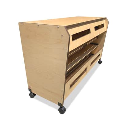 Bazel Studio Desk 61 Key 4 Tray Keyboard Cabinet - Maple image 5