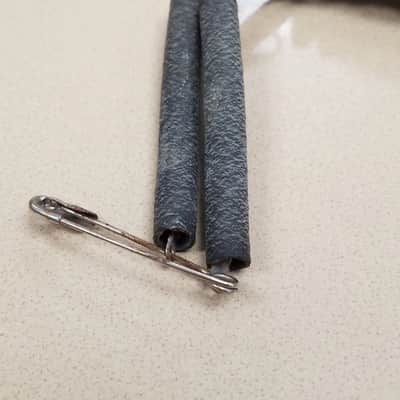 Western Electric Cloth-wrapped Microphone Headset cord coiled 1940s - Brown image 5