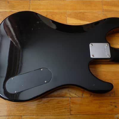 Fernandes Limited Edition Dinky Bass PJS-42 MIJ 1988 Black Lefty image 11