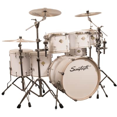 Sawtooth Command Series 7-Piece Drum Shell Pack with 22" Bass Drum, White image 2