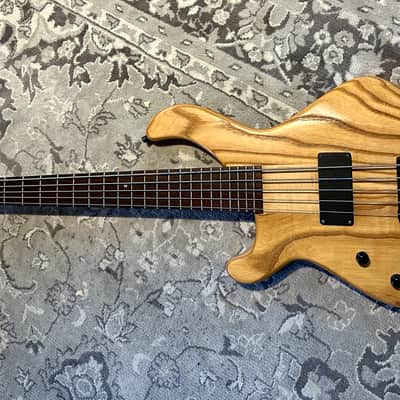 Phantom Mephisto 5 String active left handed lh Bass Open Swampash Ebony birdseye maple headstock lefty - Nature image 13