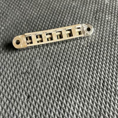 Early 1970's Schaller Nickel No-Logo Nashville Tune-O-Matic Bridge For Gibson Guitars image 5