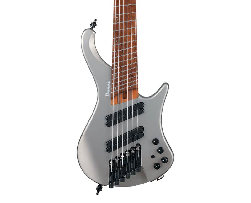 Used Ibanez EHB1006MSMGM EHB Headless 6-String MS - Metallic Gray Matte image 1