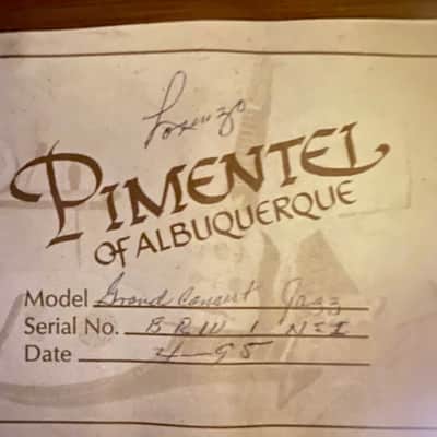 1995 Pimentel Grand Master Jazz -- Brazilian & Spruce image 19