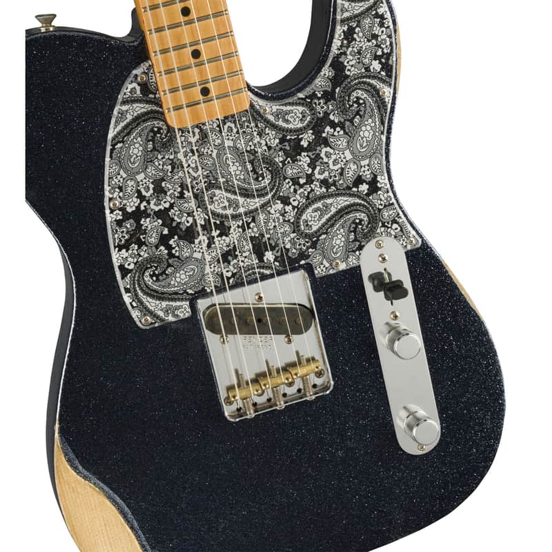 Fender Brad Paisley Signature Esquire Guitar - Black Sparkle image 1