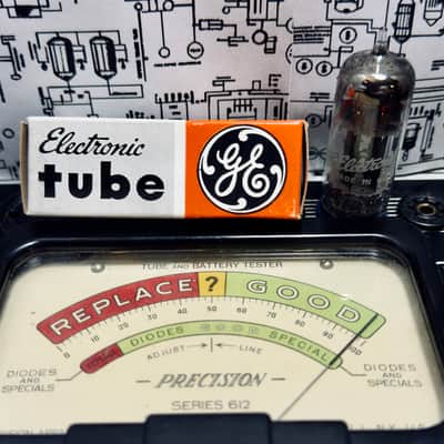 GE 12BH7A Grey Plates O‑Getter 1961 NOS Factory Matched Set – Preamp/Driver Tubes image 19