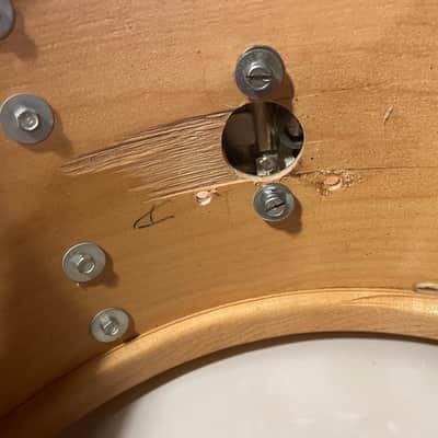 Ludwig Blue Olive Badge 70’s Black Diamond Pearl image 8