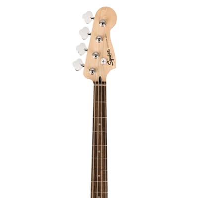Used Squier Sonic Precision Bass Electric Guitar - Black w/ Laurel FB image 8