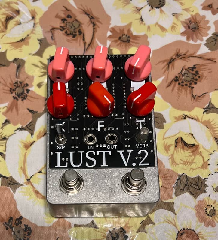 Magpie Pedals Lust v2 - Dual Delay with Reverb 2023ish - Raw metal image 1