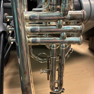 Andreas Eastman ETR420 1980s Student Trumpet - Silver finish image 3