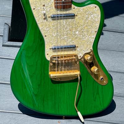 Fender Jaguar 1993 - Fred Stuart's Personal Build a See-Thru Green ridiculously documented 1 of a kind ! image 1