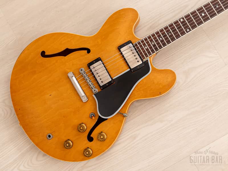 1958 Gibson ES-335 TDN Vintage Semi-Hollow Blonde Thin Top w/ PAFs, Case image 1