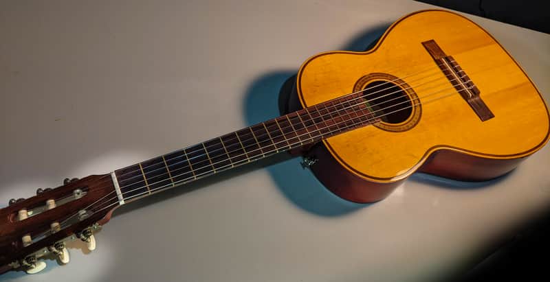 Giannini GN-50 Guitar (small parlor short-scale 12-fret classical nylon vintage 3/4 size BRAZIL) image 1