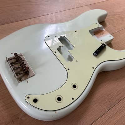Fender (MJT) Precision Bass Body (2025) - Vintage Aged Faded Sonic Blue image 3
