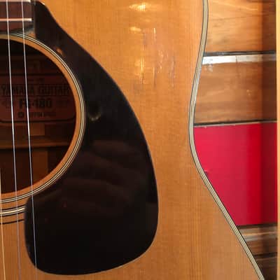 1966-71 Yamaha FG-180 Red Label Jumbo Dreadnought Acoustic Guitar Neck Reset MIJ image 5