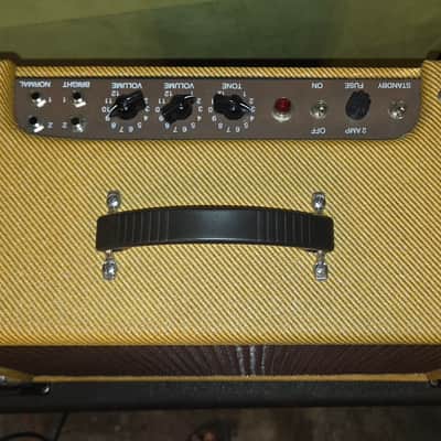 Handmade 5E3 Clone (not a kit) Tweed Deluxe 5E3 Clone 2021 - Lacquered Tweed image 2