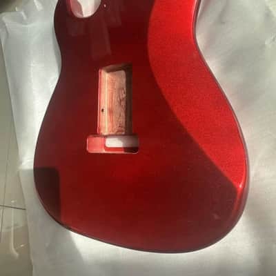 Alder Wood Metallic Red Guitar Stratocaster Strat Style Body image 2