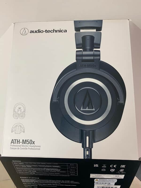 Audio-Technica ATH-M50X Black New in OPENED BOX 2000's - BLACK image 1