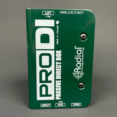 Radial Engineering ProDI Passive Direct Box Green image 1