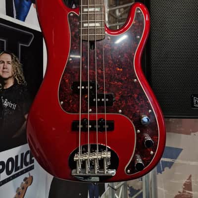 Lakland Skyline 44-64 Custom PJ 4-String with Rosewood Fretboard 2010s - Candy Apple Red image 3