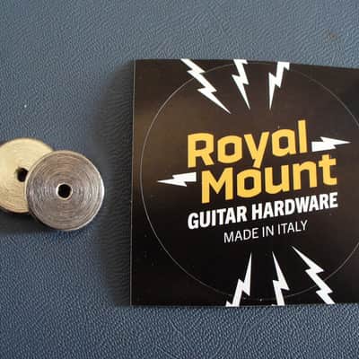 Gibson soft brass 50 thumbwheels for vintage ABR-1 bridge Les Paul Royal Mount 2026 - Nickel image 2