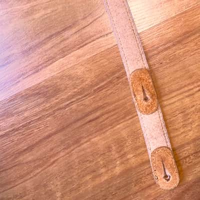 Rare Vintage Crocodile Brand Quality Leather Standard Guitar Strap USA Made! image 3