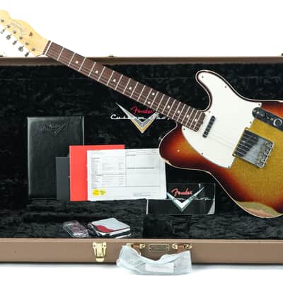 Fender Custom Shop 60 Telecaster Custom Relic 3 Color Sunburst Sparkle 2023 image 3