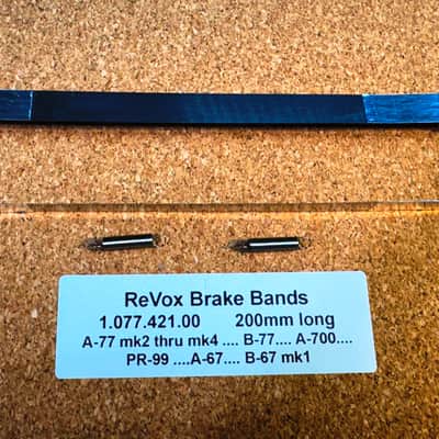 ReVox Consumer brake bands A-77 MK2-MK4, B-77, PR-99, A-700, A-67, and B-67 - New image 1