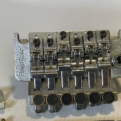 1980's Kramer Model Guitars Chrome Floyd Rose II Licensed Tremolo Guitar Bridge image 5