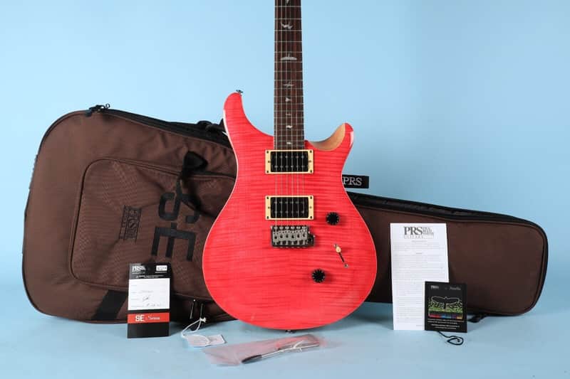 2021 PRS Paul Reed Smith SE Custom 24 Electric Guitar Bonnie Pink w/ Gig Bag image 1