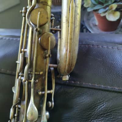 Buescher Baritone Saxophone True Tone 1931 - Bare Brass image 3