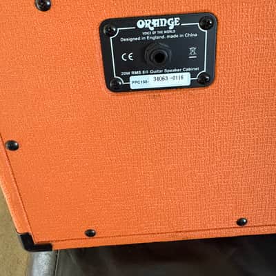 Orange PPC108 1x8" Closed-Back Guitar Speaker Cabinet 2010s - Orange image 2