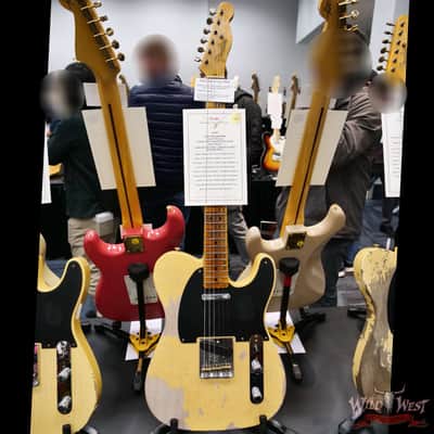 2025 NAMM FMIC #026 Fender Custom Shop 1951 Nocaster Heavy Relic Faded Aged Nocaster Blonde 6.70 LBS image 2