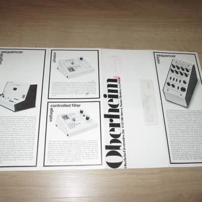 Oberheim Vintage Synthesizer Catalog–1975- Very Rare - Original Vintage Synthesizer Brochure image 5