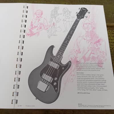 Vintage 1971 Epiphone Guitar and Bass Catalog and Price List! Rare, Original Case Candy, Paperwork! image 11